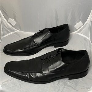 Aston Grey Anthony Genuine Leather Black Men's Oxford Shoes - Size 13